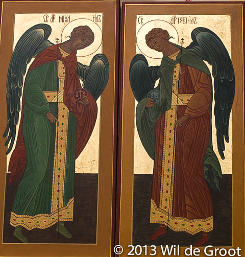 Engelen Gabriel en Michael (2 iconen)